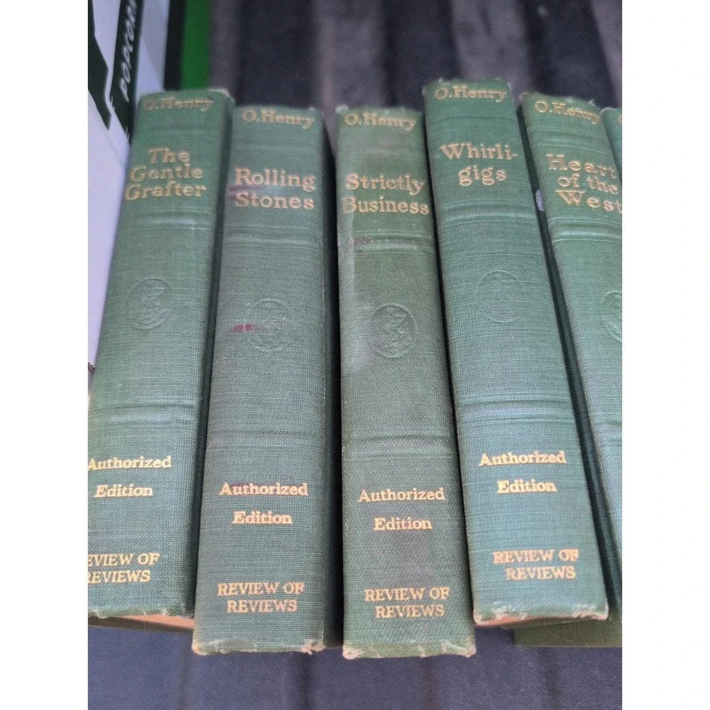 O. Henry Hardcover Book Set Of 10 1914 Authorized Edition Lot Review Of Reviews